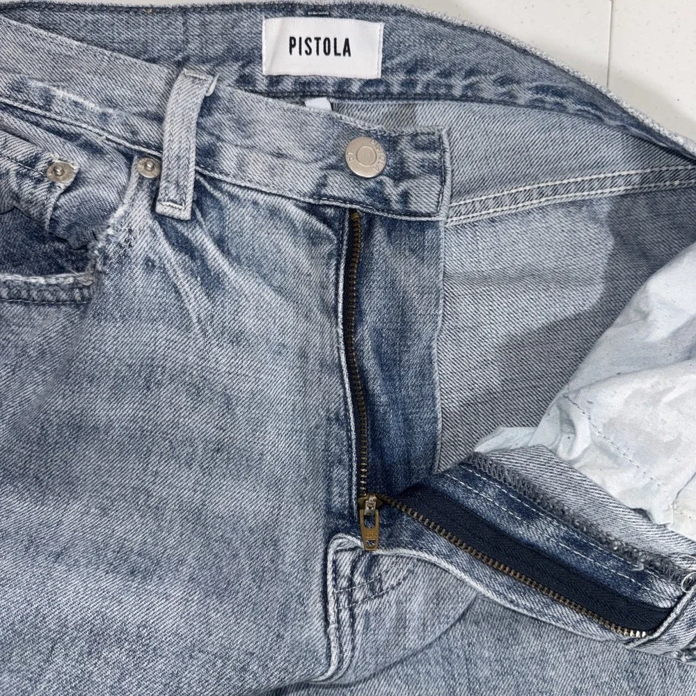 Pistola Jeans Presley High Rise Relaxed Womens 26 Roller Distressed Grunge BOHO